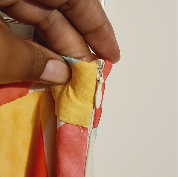 Flying Tomato | Multi-Colored Abstract Printed Maxi Length Skirt (Size Large) - Picture 9 of 11